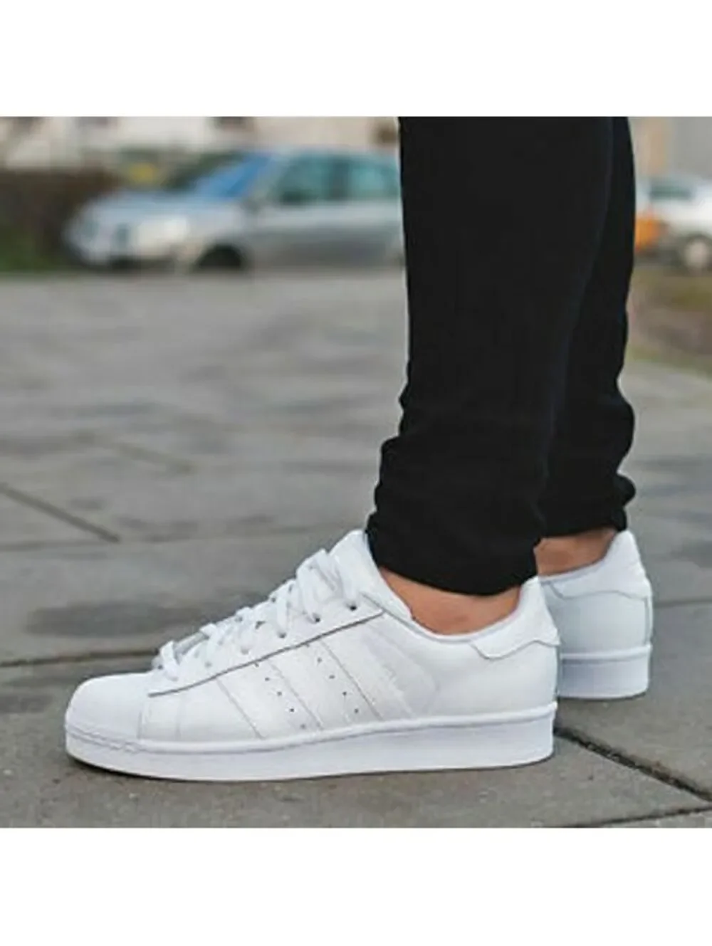 Adidas ORIGINALS Triple All White SUPERSTAR Shoes Sneakers Mens 11 45 3 Stripe